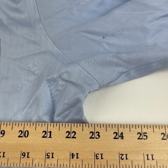 Joseph Abboud Button Up Shirt Mens 17 34/35 Regular Fit Blue - Picture 9 of 10